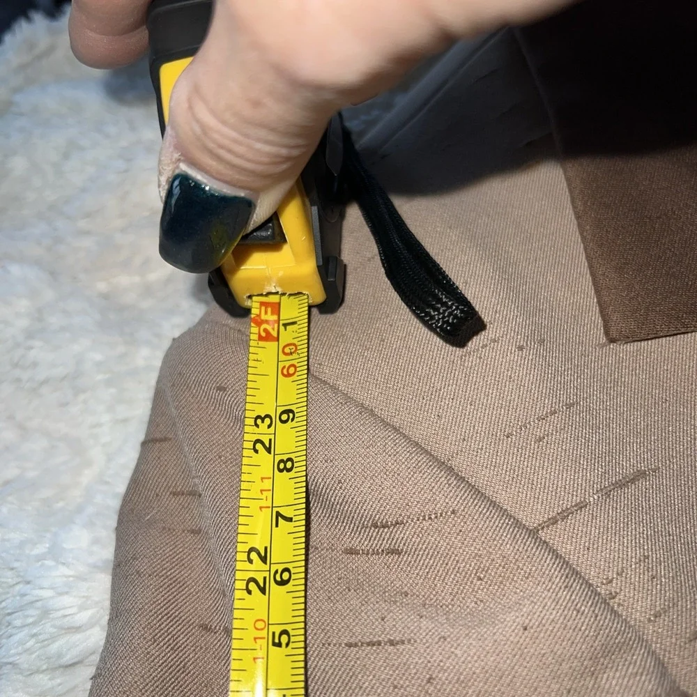 After Six Taupe Blazer with Dark Brown Trim